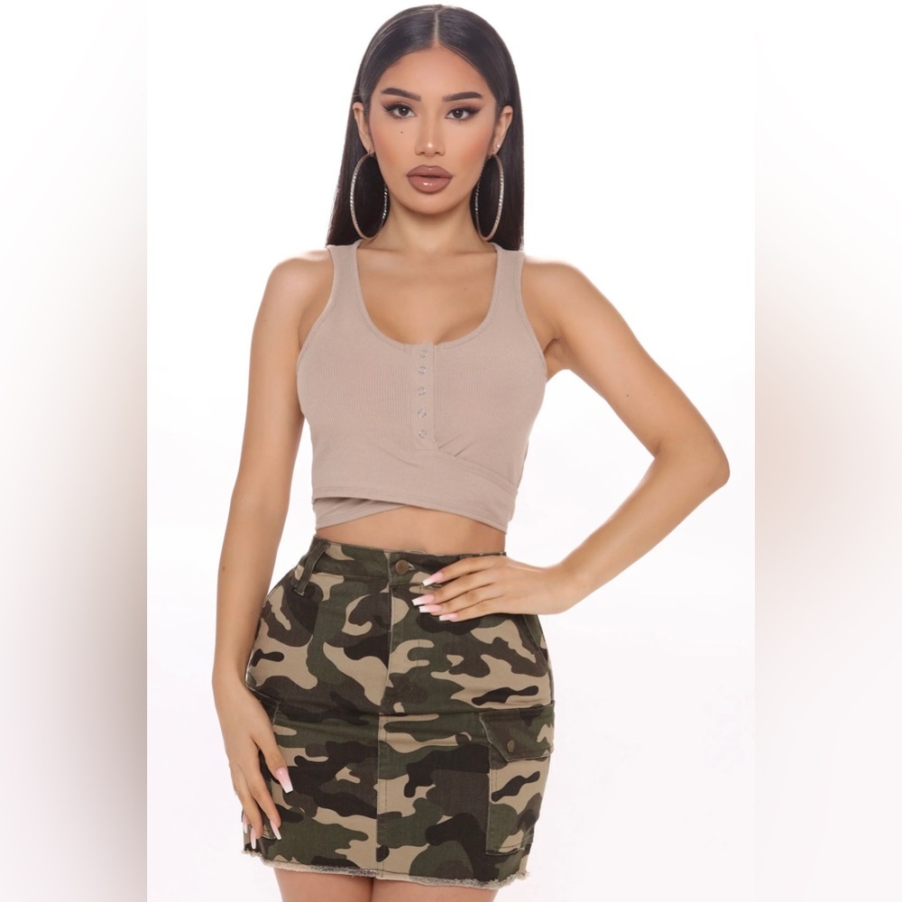 Wrapped Around My Finger Crop Top (Fashion Nova)